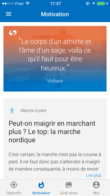 goalmap - application développement personnel - vous aide à tenir vos bonnes résolutions et à atteindre vos objectifs ! Dans goalmap, des messages motivants et des explications vous aide à nourrir votre volonté et votre esprit. Dev-Perso, le site informel dédié au développement personnel
